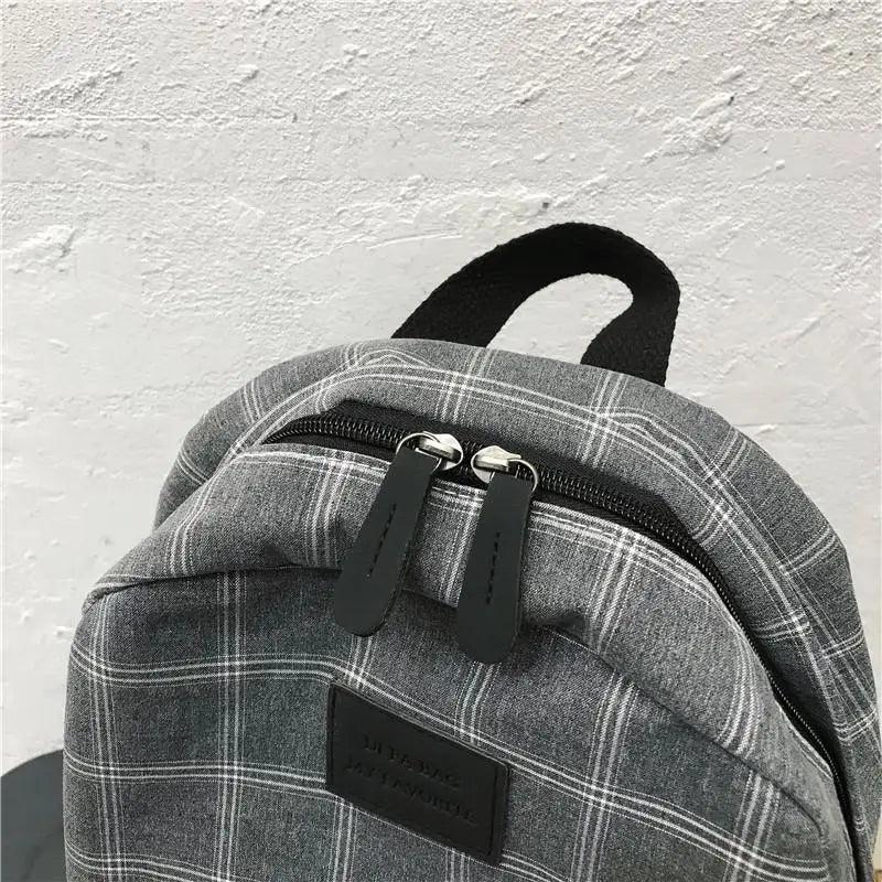 Casual Striped School Backpack for Women and Teenage Girls