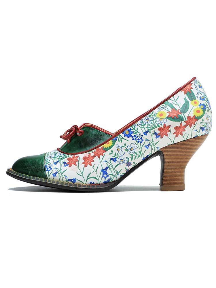 Vintage Hand-embossed Leather Shoes