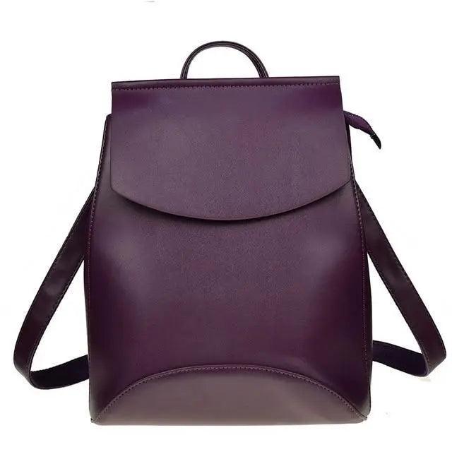 High-Quality Leather Backpack for Women and Teenage Girls