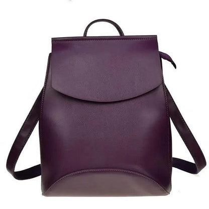 High-Quality Leather Backpack for Women and Teenage Girls