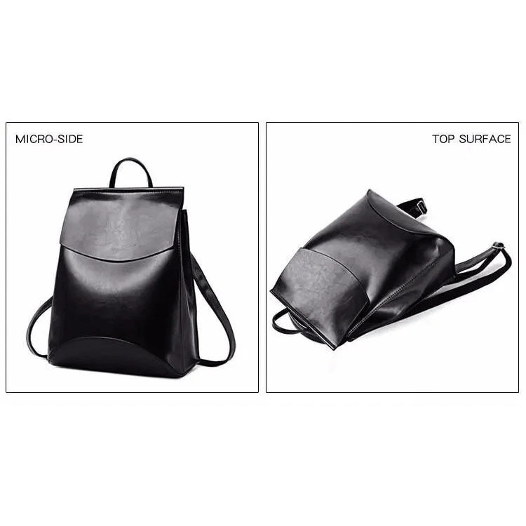 High-Quality Leather Backpack for Women and Teenage Girls