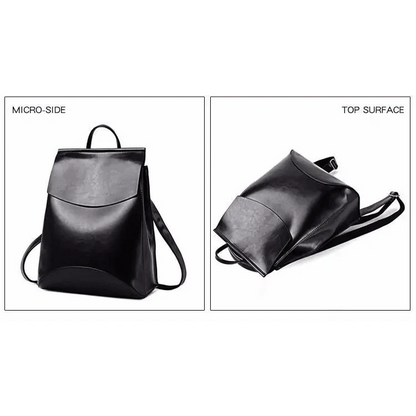 High-Quality Leather Backpack for Women and Teenage Girls