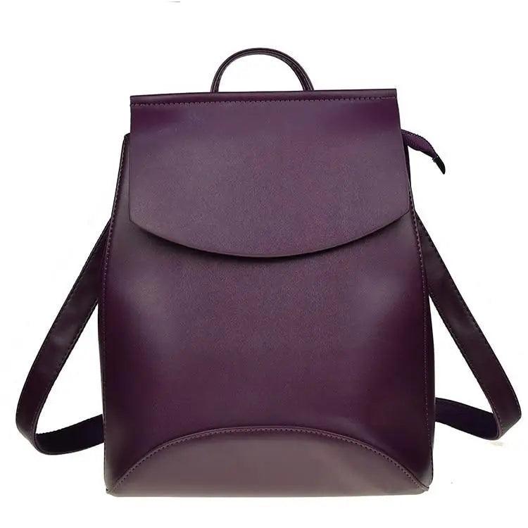 High-Quality Leather Backpack for Women and Teenage Girls