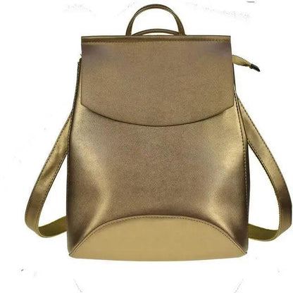 High-Quality Leather Backpack for Women and Teenage Girls
