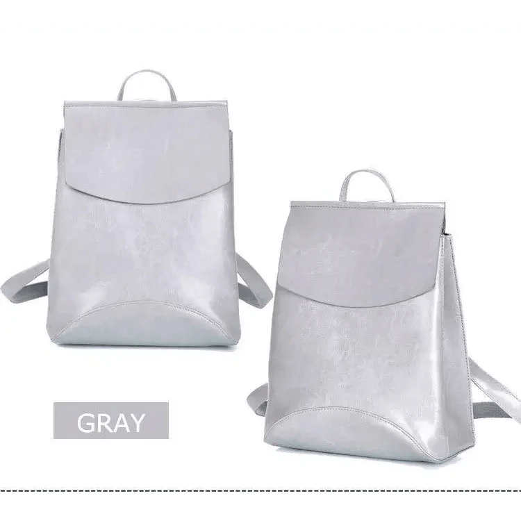 High-Quality Leather Backpack for Women and Teenage Girls