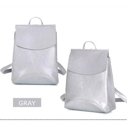 High-Quality Leather Backpack for Women and Teenage Girls