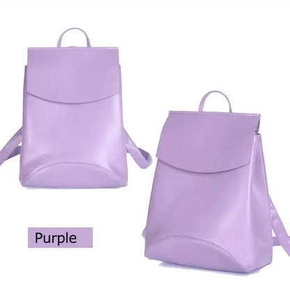 High-Quality Leather Backpack for Women and Teenage Girls