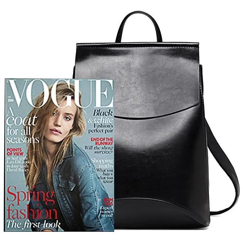 High-Quality Leather Backpack for Women and Teenage Girls