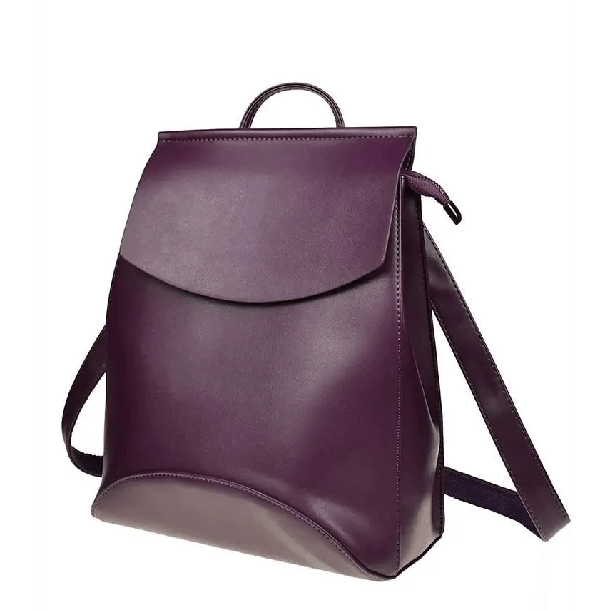 High-Quality Leather Backpack for Women and Teenage Girls