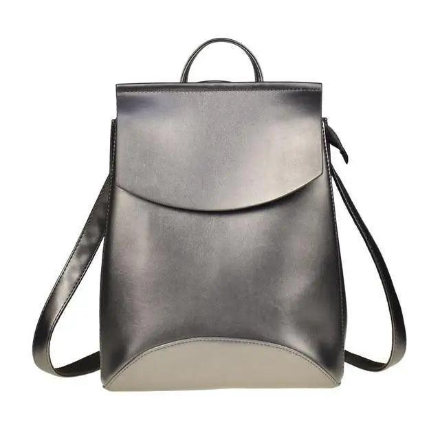 High-Quality Leather Backpack for Women and Teenage Girls
