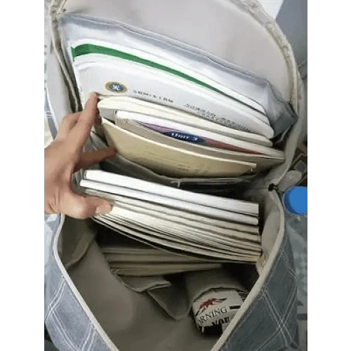 Casual Striped School Backpack for Women and Teenage Girls