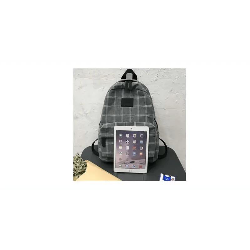 Casual Striped School Backpack for Women and Teenage Girls