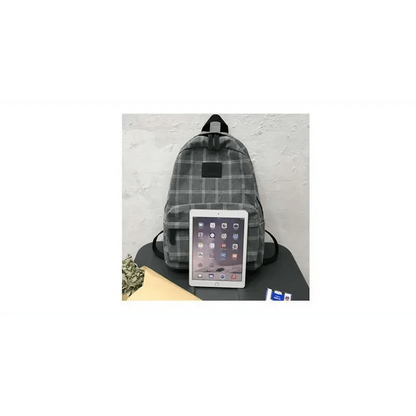 Casual Striped School Backpack for Women and Teenage Girls