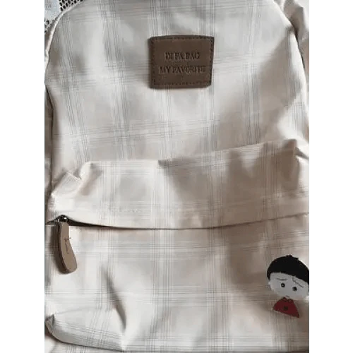 Casual Striped School Backpack for Women and Teenage Girls