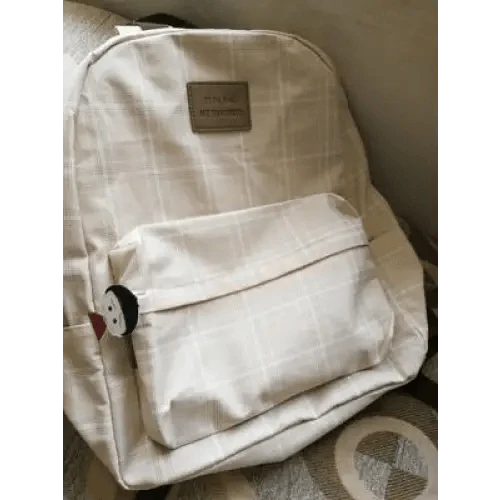 Casual Striped School Backpack for Women and Teenage Girls