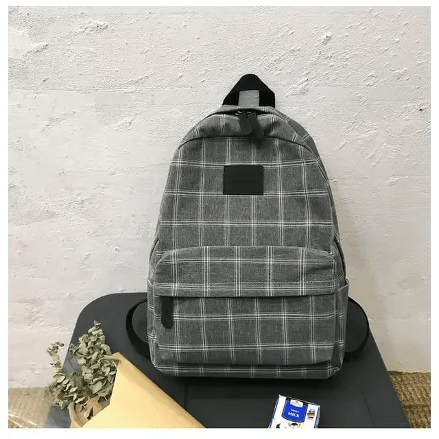 Casual Striped School Backpack for Women and Teenage Girls