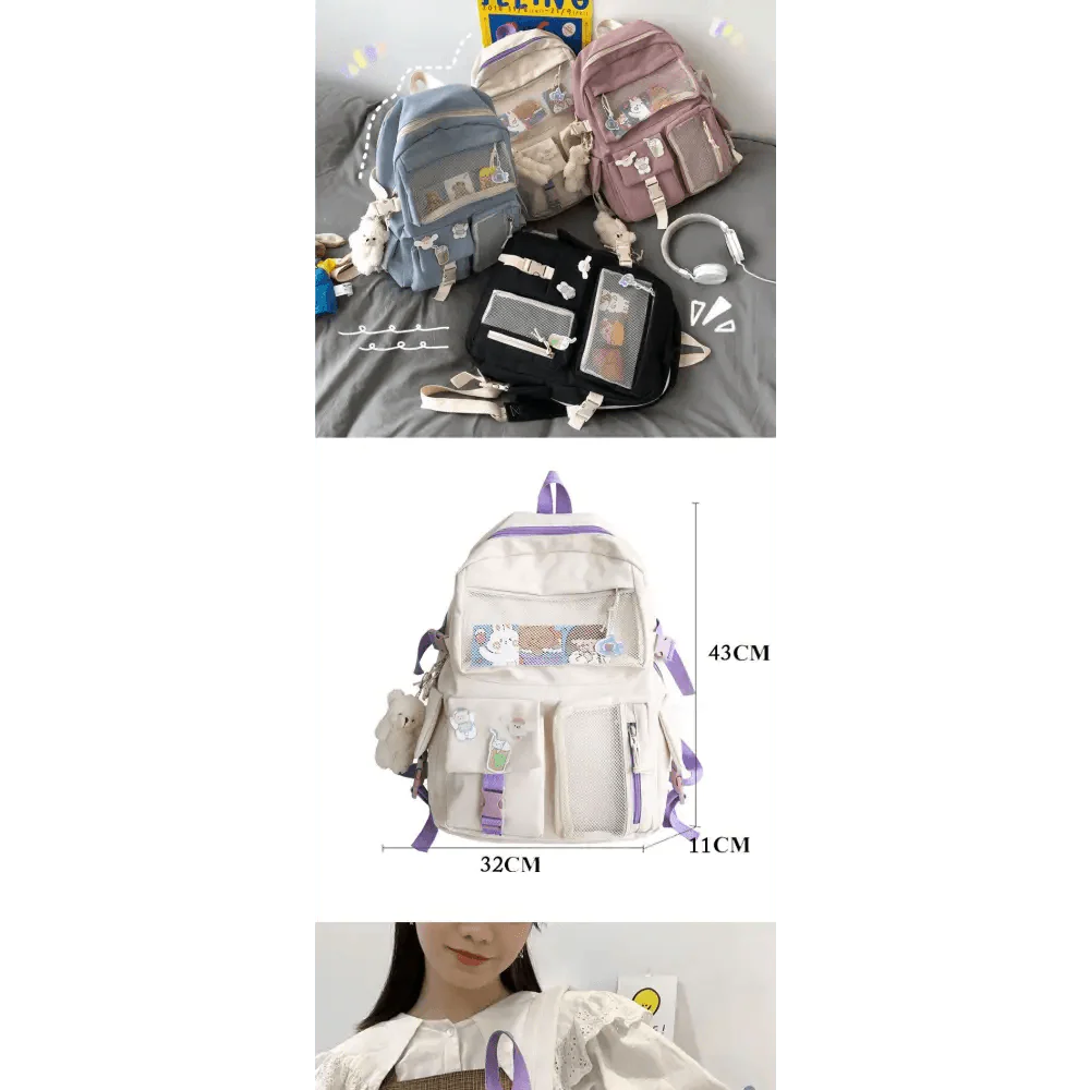New Elegant Waterproof Backpack For Ladies And Women Cute Student Bookbag/Trevel Bag for Teenager Girls