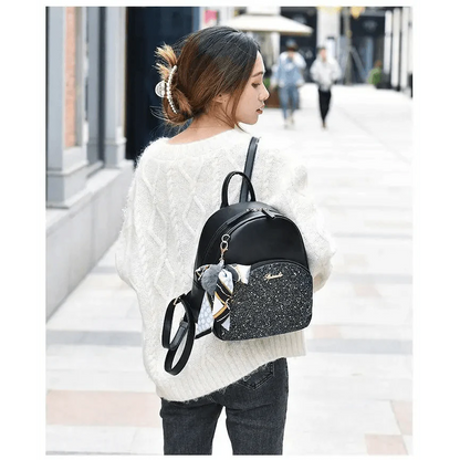 PU Leather Business Backpack for Ladies and Teenage Girls