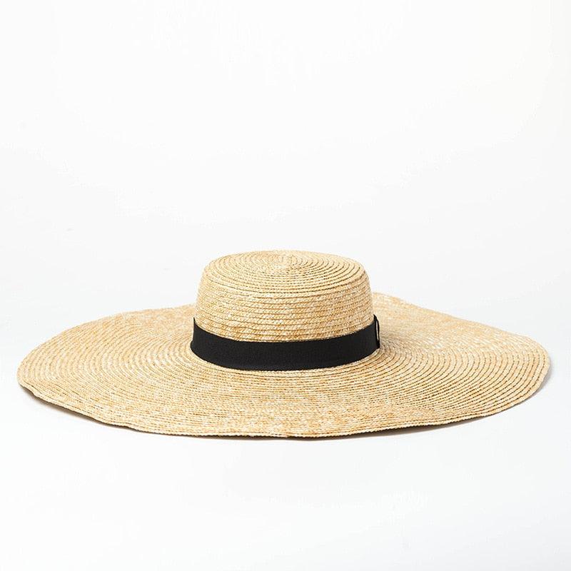 Oversized Summer Straw Hat for Women with Large Brim