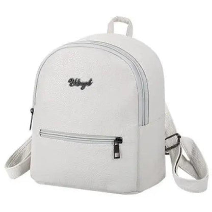 Simple Stylish Mini Solid Backpack for Women and Girls