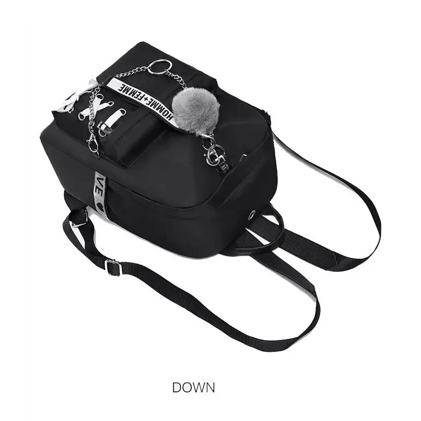 Vintage Waterproof Shoulder Backpack for Teenage Girls and Ladies