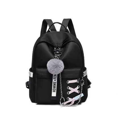 Vintage Waterproof Shoulder Backpack for Teenage Girls and Ladies