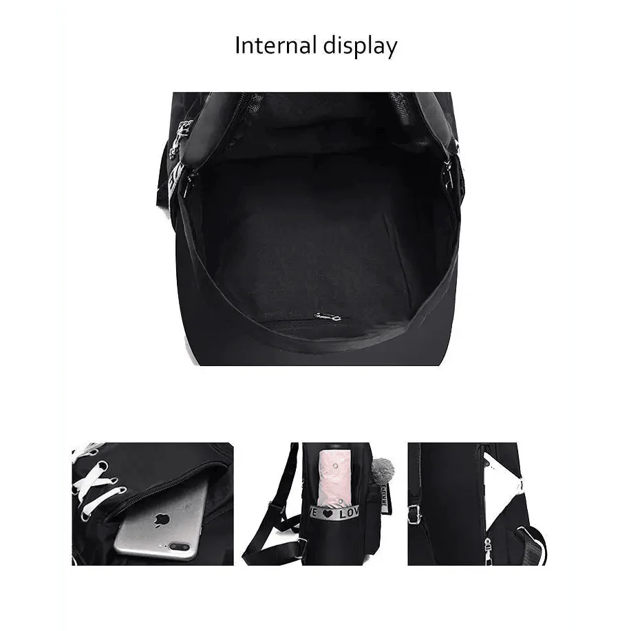 Vintage Waterproof Shoulder Backpack for Teenage Girls and Ladies