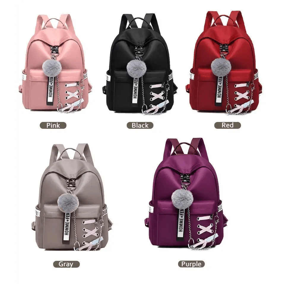 Vintage Waterproof Shoulder Backpack for Teenage Girls and Ladies