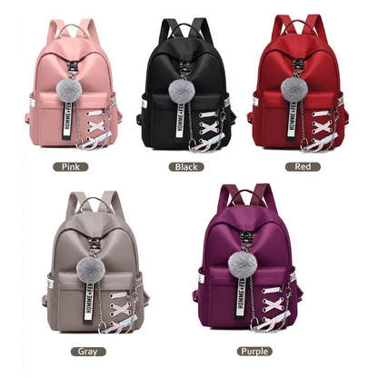 Vintage Waterproof Shoulder Backpack for Teenage Girls and Ladies
